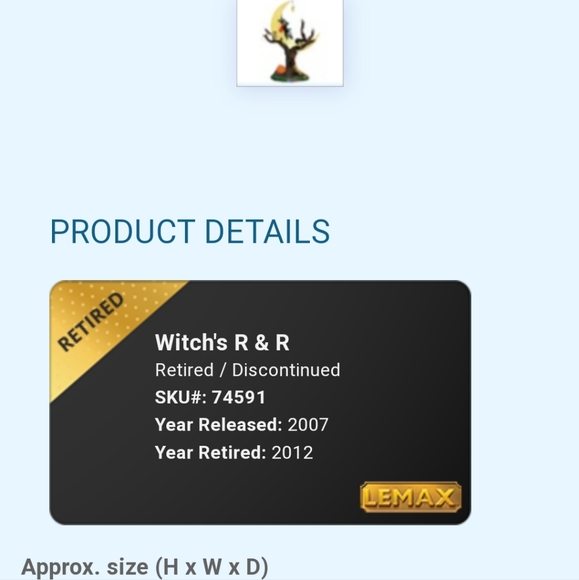 Lemax Witches R&R RETIRED - Picture 2 of 5